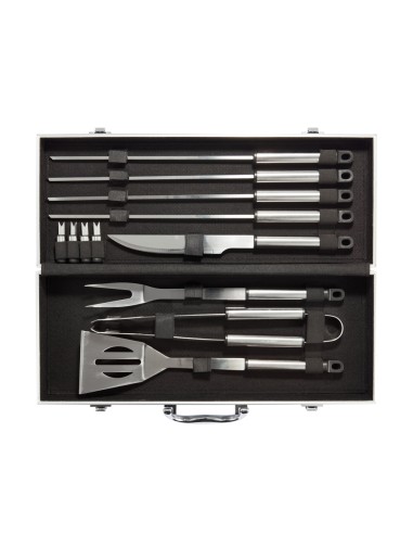 Set BBQ 12 pezzi in valigetta di alluminio