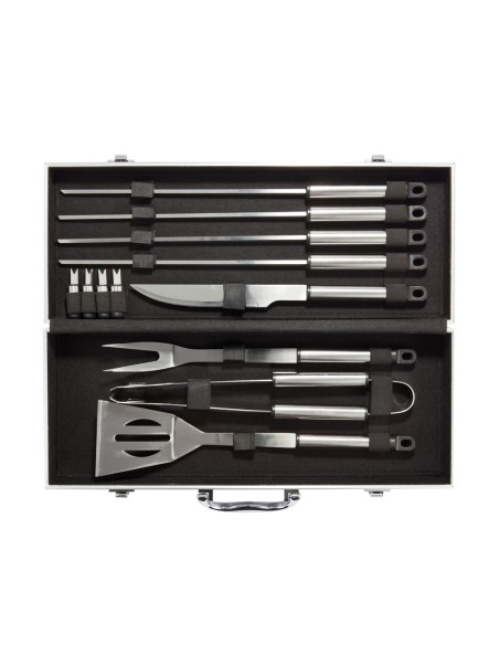 Set BBQ 12 pezzi in valigetta di alluminio