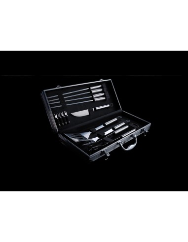 Set BBQ 12 pezzi in valigetta di alluminio