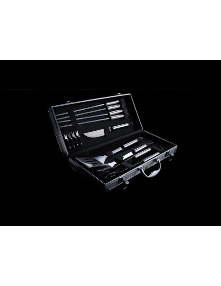 Set BBQ 12 pezzi in valigetta di alluminio