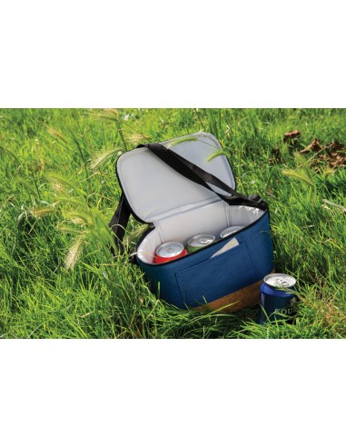 Borsa termica two tone con dettagli in sughero