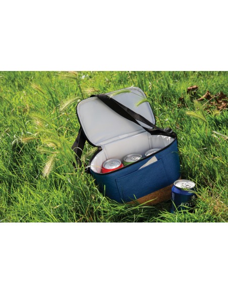 Borsa termica two tone con dettagli in sughero