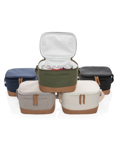Borsa termica 6 lattine canvas riciclato 16 once Impact AWAR