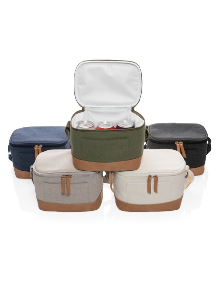 Borsa termica 6 lattine canvas riciclato 16 once Impact AWAR