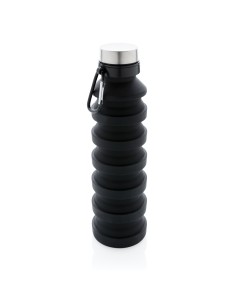 Bottiglia pieghevole in silicone con tappo