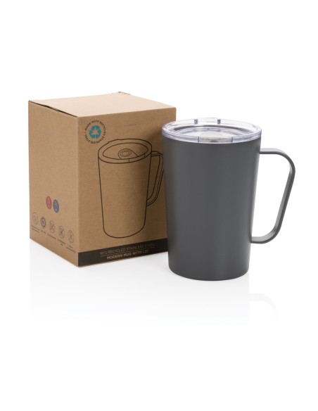 Tazza termica in acciaio inox riciclato RCS con tappo 420ml