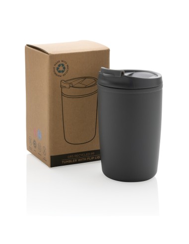 Bicchiere in PP riciclato GRS con tappo 300ml