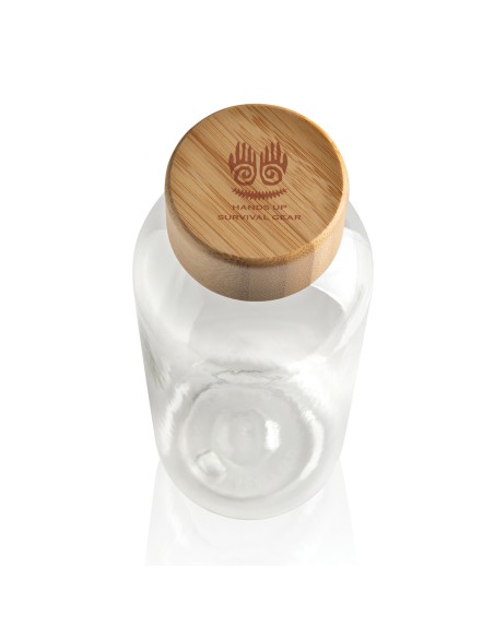 Bottiglia in rPET RCS con tappo in bambù 660ml