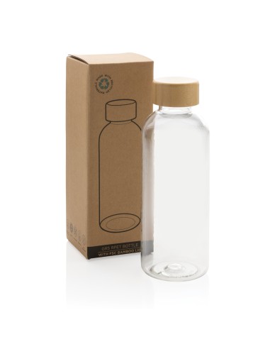 Bottiglia in rPET RCS con tappo in bambù 660ml