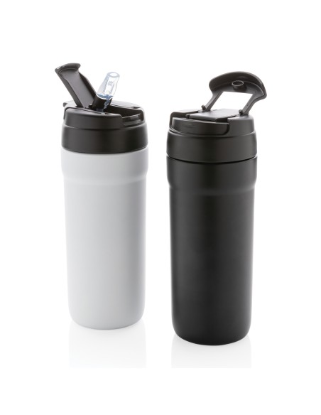 Bicchiere in acciaio riciclato RCS con tappo caldo/freddo