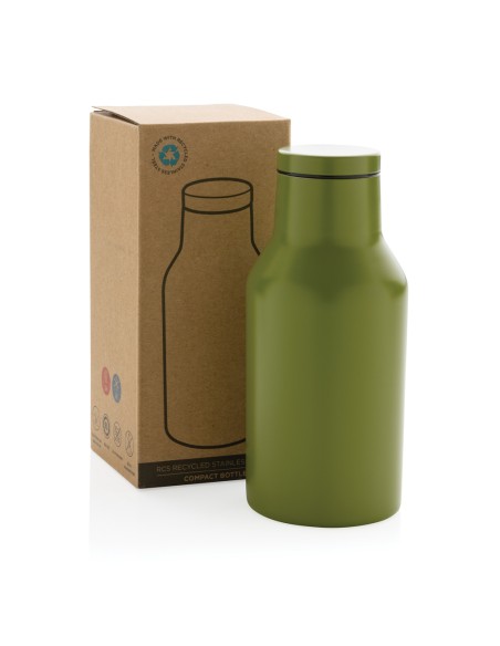 Bottiglia compatta in acciaio riciclato RCS 300ml