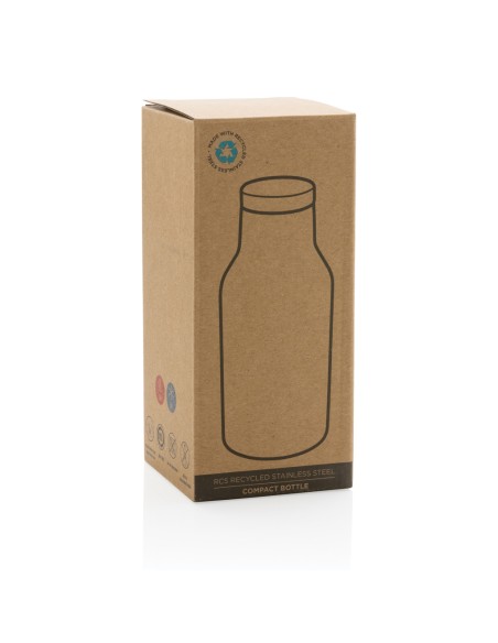 Bottiglia compatta in acciaio riciclato RCS 300ml
