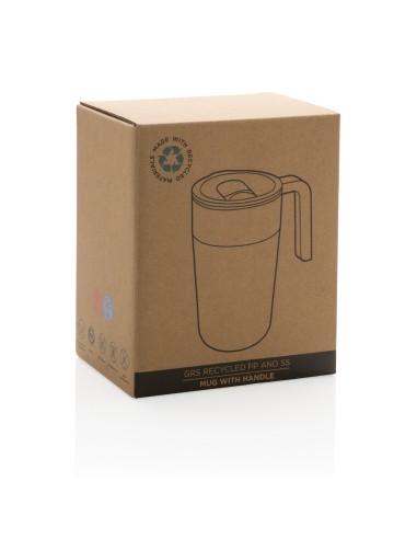 Tazza con manico in PP e SS riciclati GRS 480ml