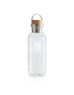 Bottiglia rPET RCS con manico e tappo in bambù 680ml