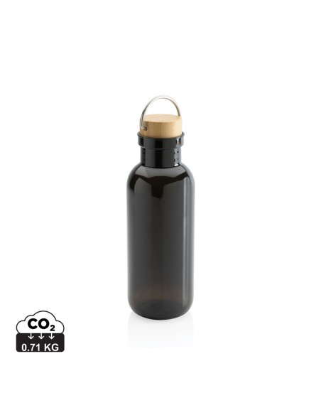 Bottiglia rPET RCS con manico e tappo in bambù 680ml