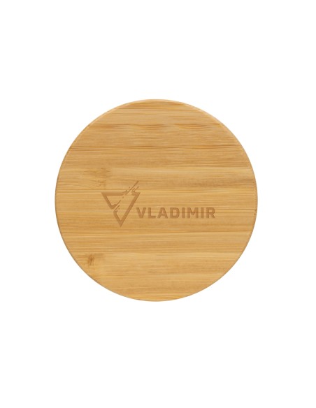 Tazza in rPP GRS con tappo in bambù