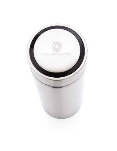 Bottiglia termica in acciaio con tappo in metallo