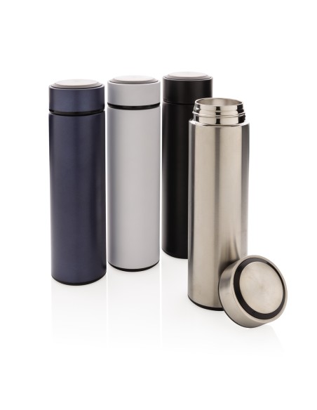 Bottiglia termica in acciaio con tappo in metallo