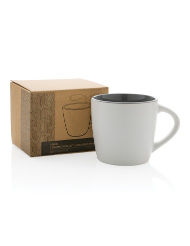 Tazza in ceramica con interni colorati 300ml