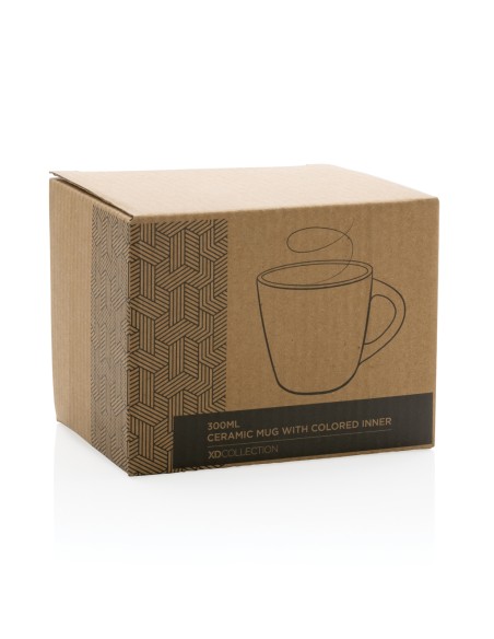 Tazza in ceramica con interni colorati 300ml