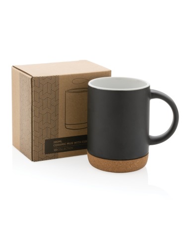 Tazza in ceramica con base in sughero 280ml