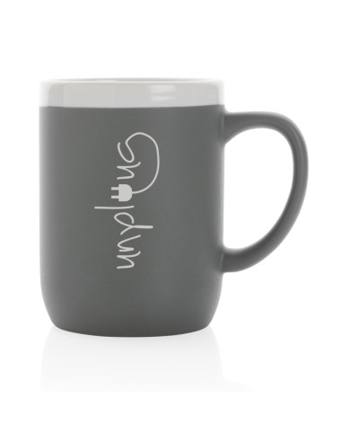 Tazza in ceramica con bordo bianco 300ml