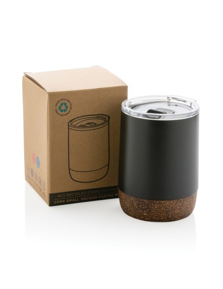 Tazza termica in sughero e acciaio riciclato RCS 180ml