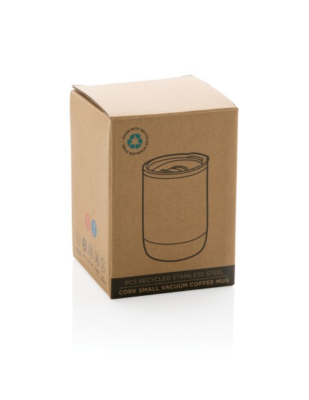 Tazza termica in sughero e acciaio riciclato RCS 180ml