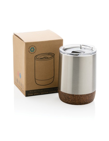 Tazza termica in sughero e acciaio riciclato RCS 180ml