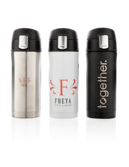 Tazza termica easy lock in acciaio riciclato RCS 300ml