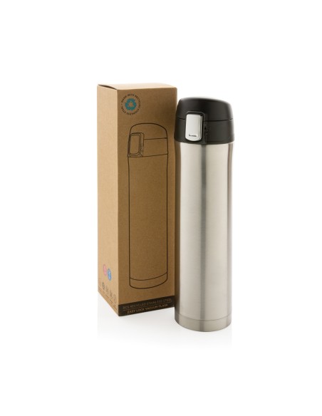 Bottiglia termica easy lock in acciaio riciclato RCS 450ml