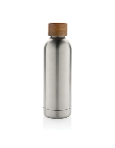 Bottiglia termica Wood in acciaio riciclato  certificato RCS