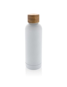 Bottiglia termica Wood in acciaio riciclato  certificato RCS