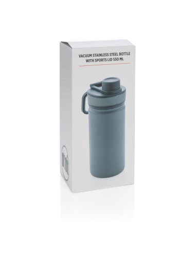 Bottiglia termica sportiva in acciaio inossidabile 550ml