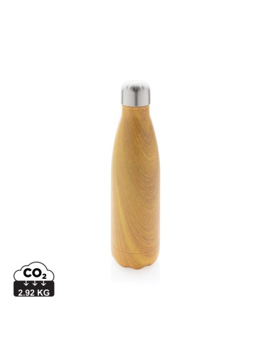Bottiglia termica con texture wood 500ml