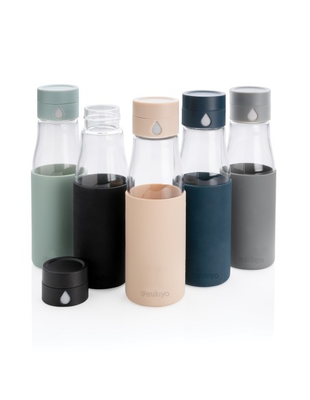 Bottiglia di monitoraggio dell'idratazione in vetro Ukiyo