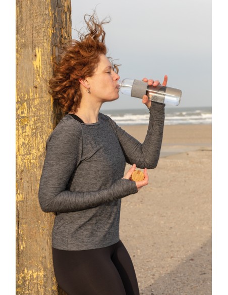 Bottiglia di vetro borosilicato Impact in bambù 750ml