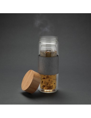 Bottiglia termica Impact in vetro borosilicato 360ml