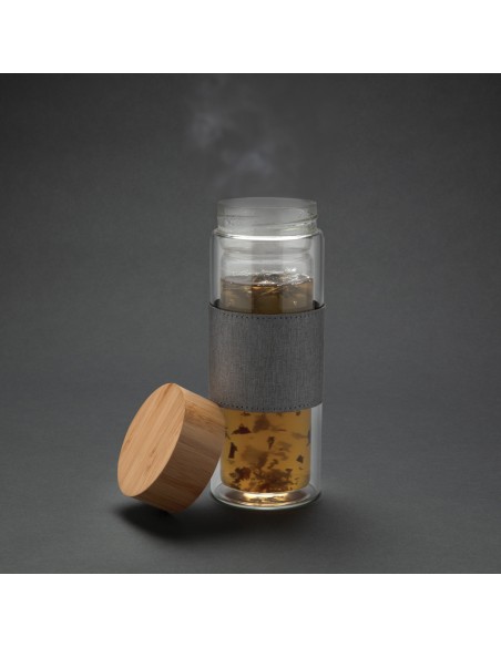 Bottiglia termica Impact in vetro borosilicato 360ml