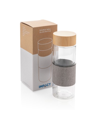 Bottiglia termica Impact in vetro borosilicato 360ml