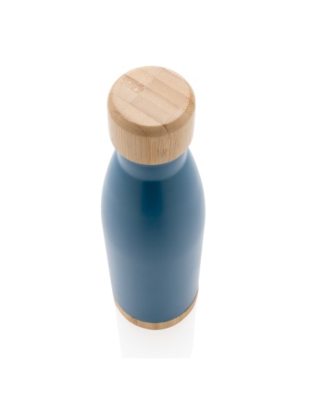 Bottiglia termica in acciaio con tappo e fondo in bambù 520m