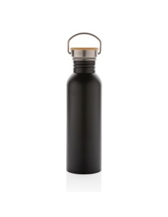 Moderna bottiglia in acciaio con tappo in bambù 700ml