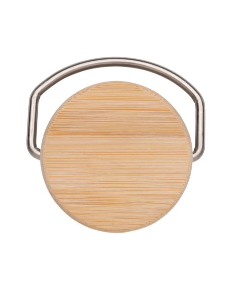 Moderna bottiglia in acciaio con tappo in bambù 700ml