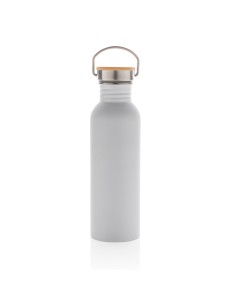 Moderna bottiglia in acciaio con tappo in bambù 700ml
