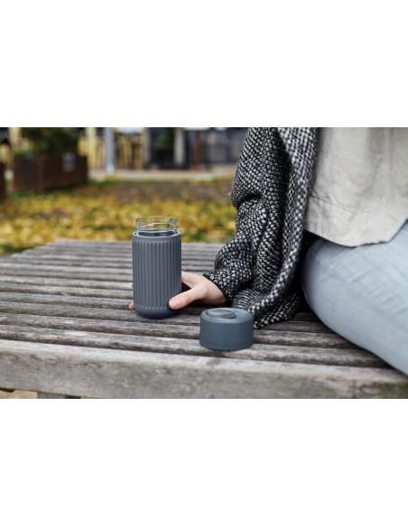 Bicchiere da viaggio Black+Blum in vetro 340ml