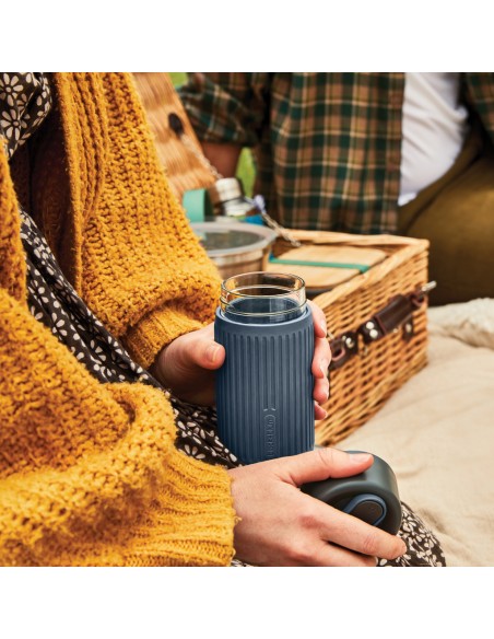 Bicchiere da viaggio Black+Blum in vetro 340ml