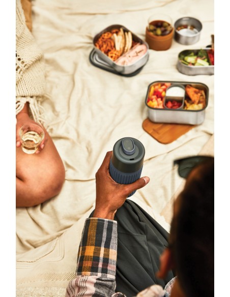 Bicchiere da viaggio Black+Blum in vetro 340ml