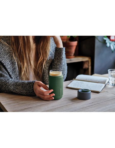 Bicchiere da viaggio Black+Blum in vetro 340ml