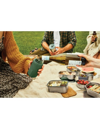 Bicchiere da viaggio Black+Blum in vetro 340ml