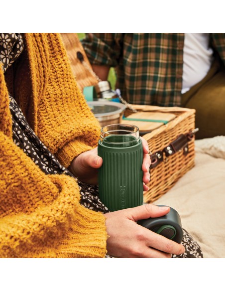 Bicchiere da viaggio Black+Blum in vetro 340ml